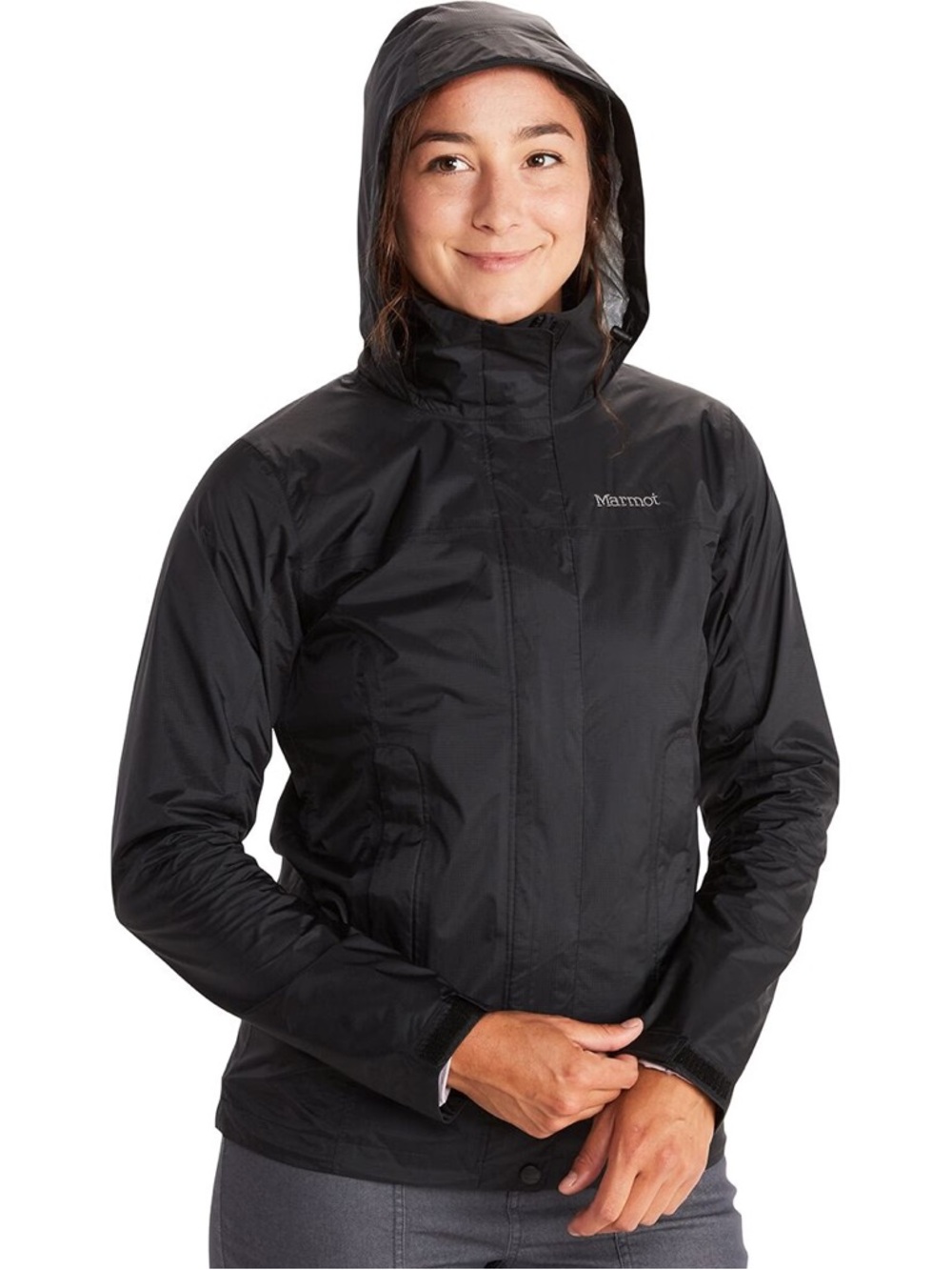 Marmot PreCip Women's Black Hooded Rain jacket